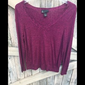 LANE BRYANT Purple sweater Top